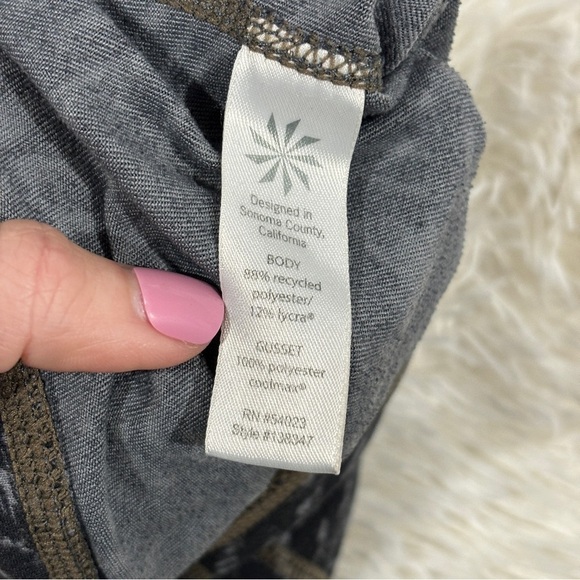 Athleta Chaturanga Active Leggings High Rise Yoga Workout Black Gray Small - Picture 8 of 12